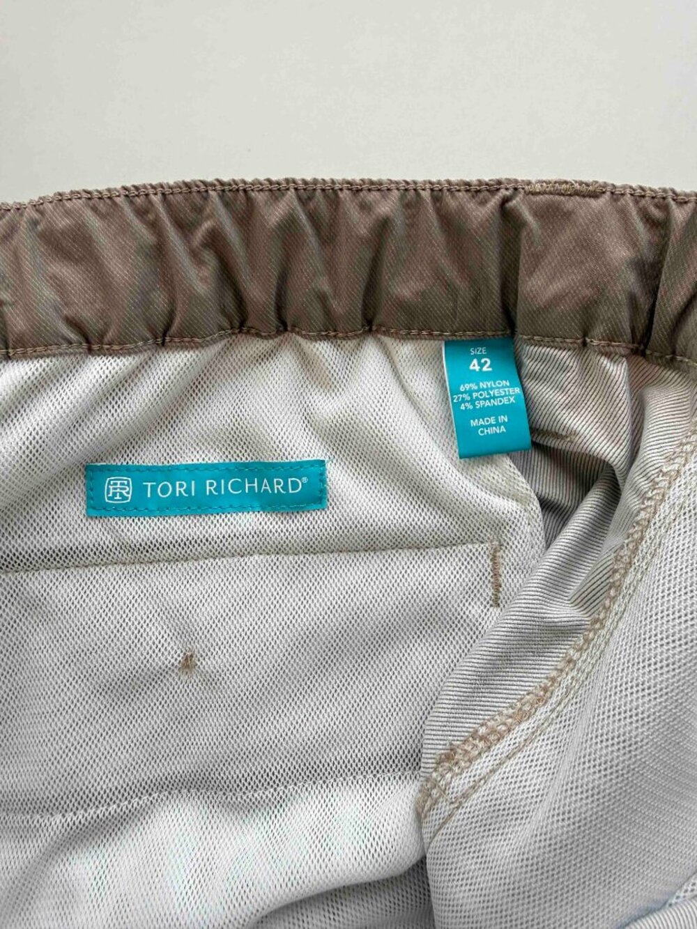 TORI RICHARD R & R Shorts Men's Size 42 Taupe - Picture 8 of 11